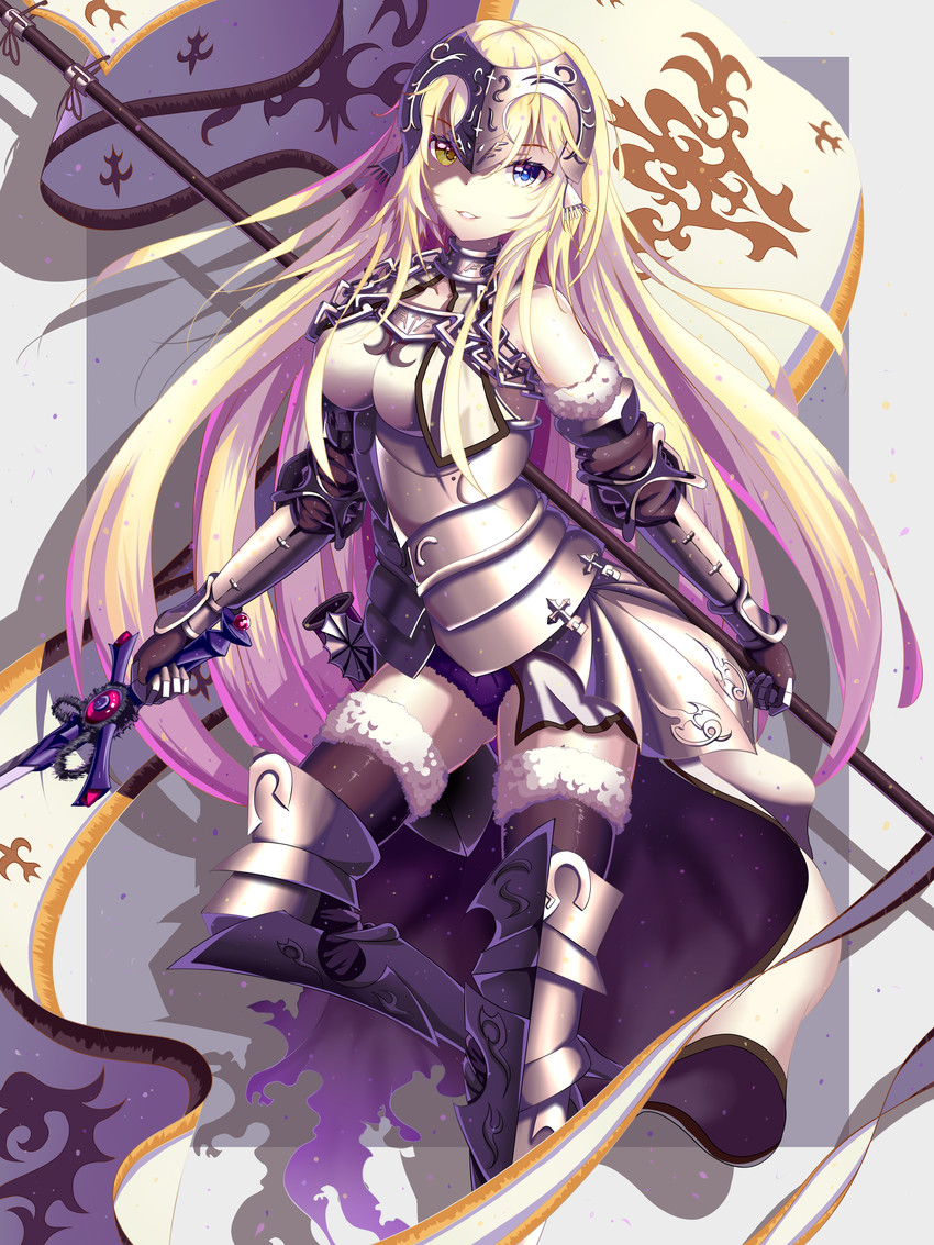 jeanne d'arc and jeanne d'arc alter (fate and 1 more) drawn by xi_zhujia_de_rbq