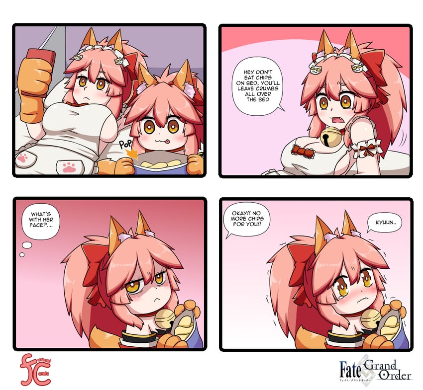 tamamo and tamamo cat (fate and 1 more) drawn by keita_naruzawa