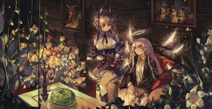 fiammetta and lemuen (arknights) drawn by realpha