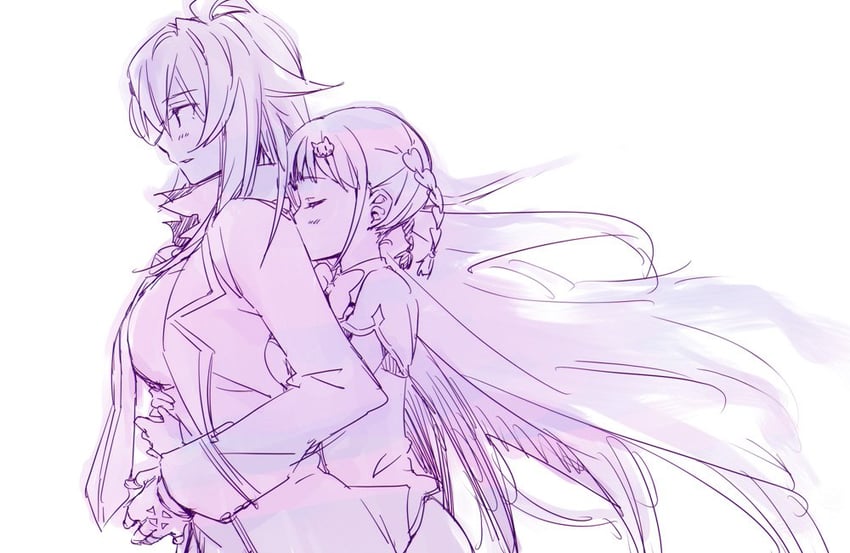 shikishima mirei and tokonome mamori (valkyrie drive and 1 more) drawn by tsuta_no_ha