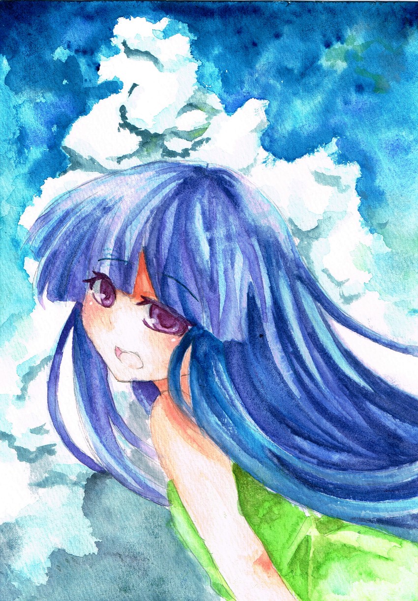 furude rika (higurashi no naku koro ni) drawn by nashi_(shi_ra_nu_i)