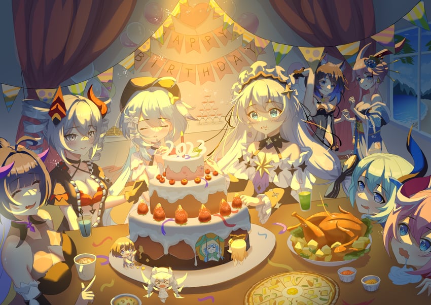 kiana kaslana, raiden mei, bronya zaychik, seele vollerei, theresa apocalypse, and 5 more (honkai and 3 more) drawn by evil_king
