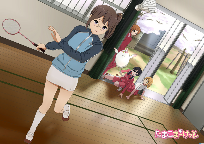 kitashirakawa tamako, dera mochimazzui, tokiwa midori, asagiri shiori, and makino kanna (tamako market) drawn by heli