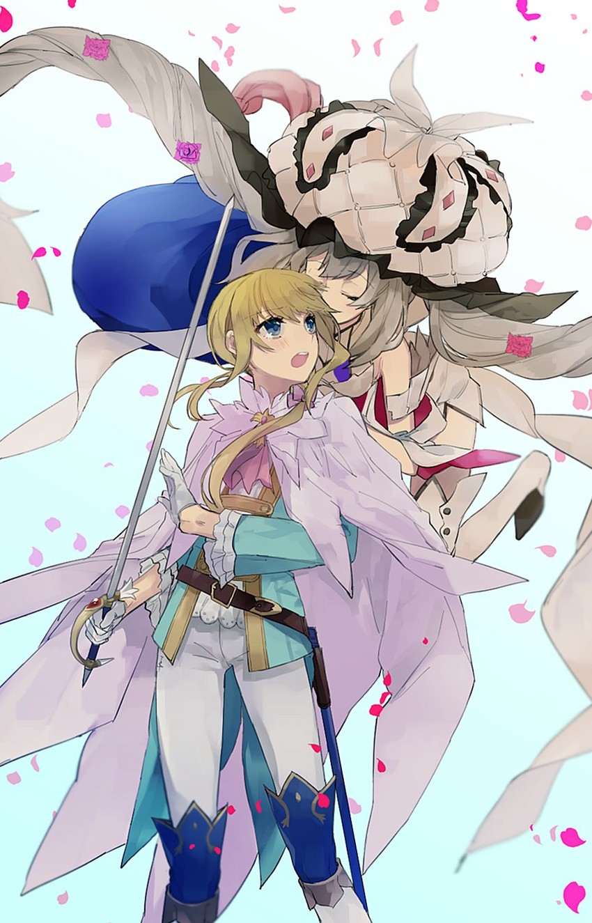 marie antoinette and chevalier d'eon (fate and 1 more) drawn by hita_(hitapita)
