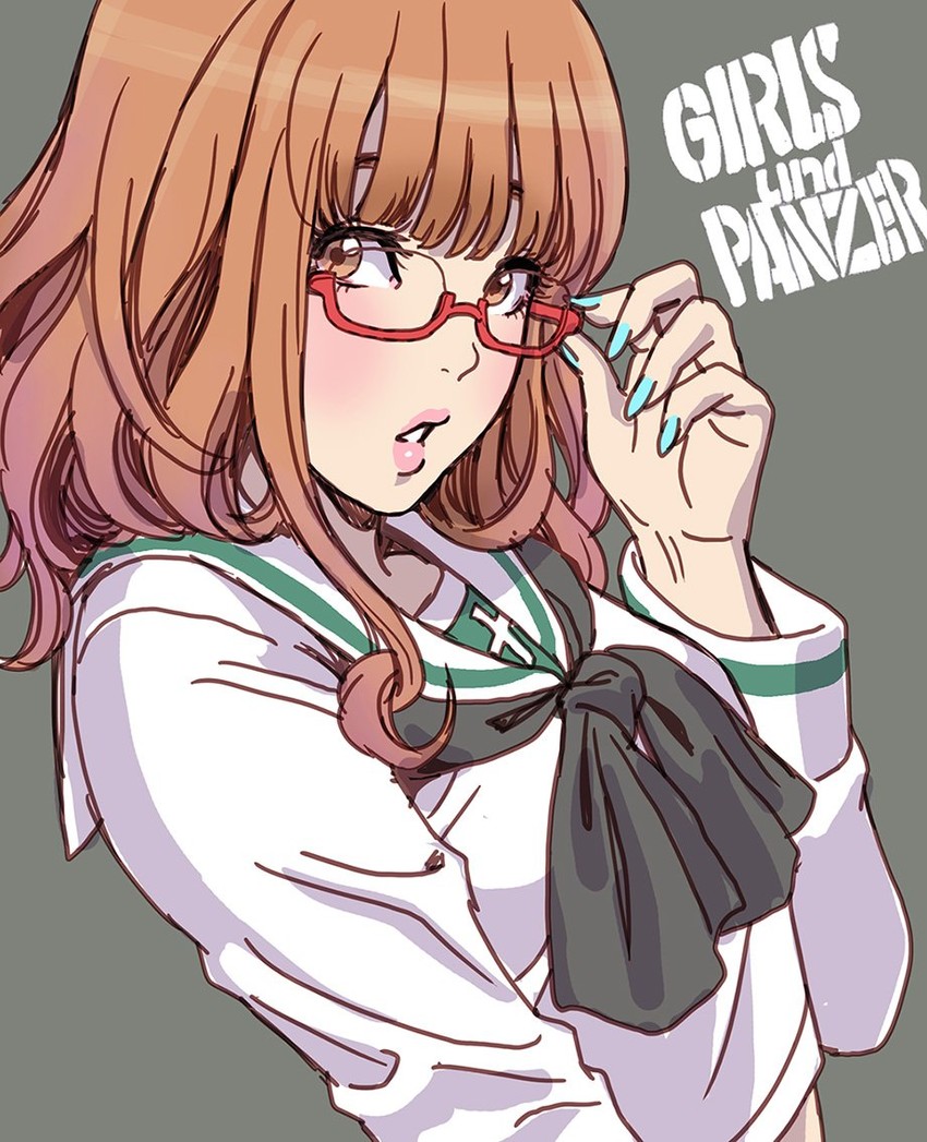 takebe saori (girls und panzer) drawn by yamashita_shun'ya