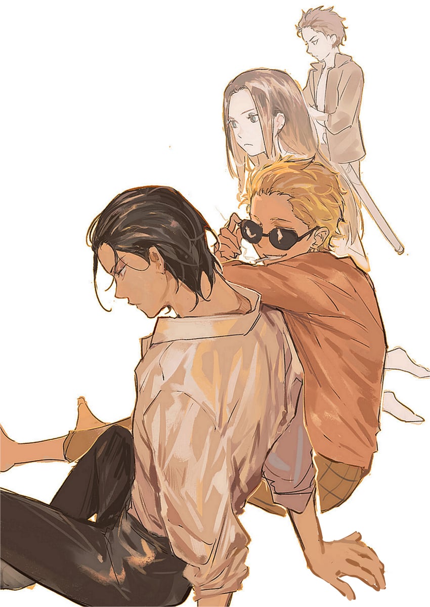 boa hancock, donquixote doflamingo, crocodile, and dracule mihawk (one piece) drawn by chamsut0905