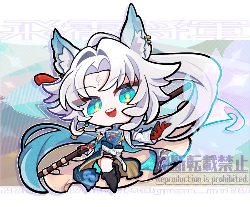 feixiao (honkai and 1 more) drawn by gnsn_no09