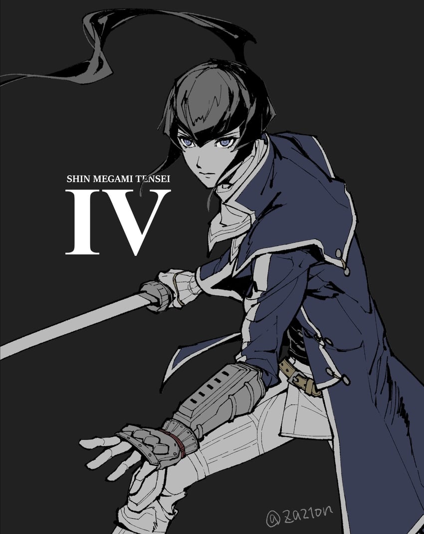 flynn (shin megami tensei and 1 more) drawn by za210n