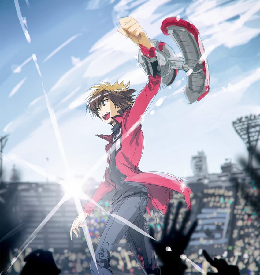 yuki judai (yu-gi-oh! and 1 more) drawn by moribuden