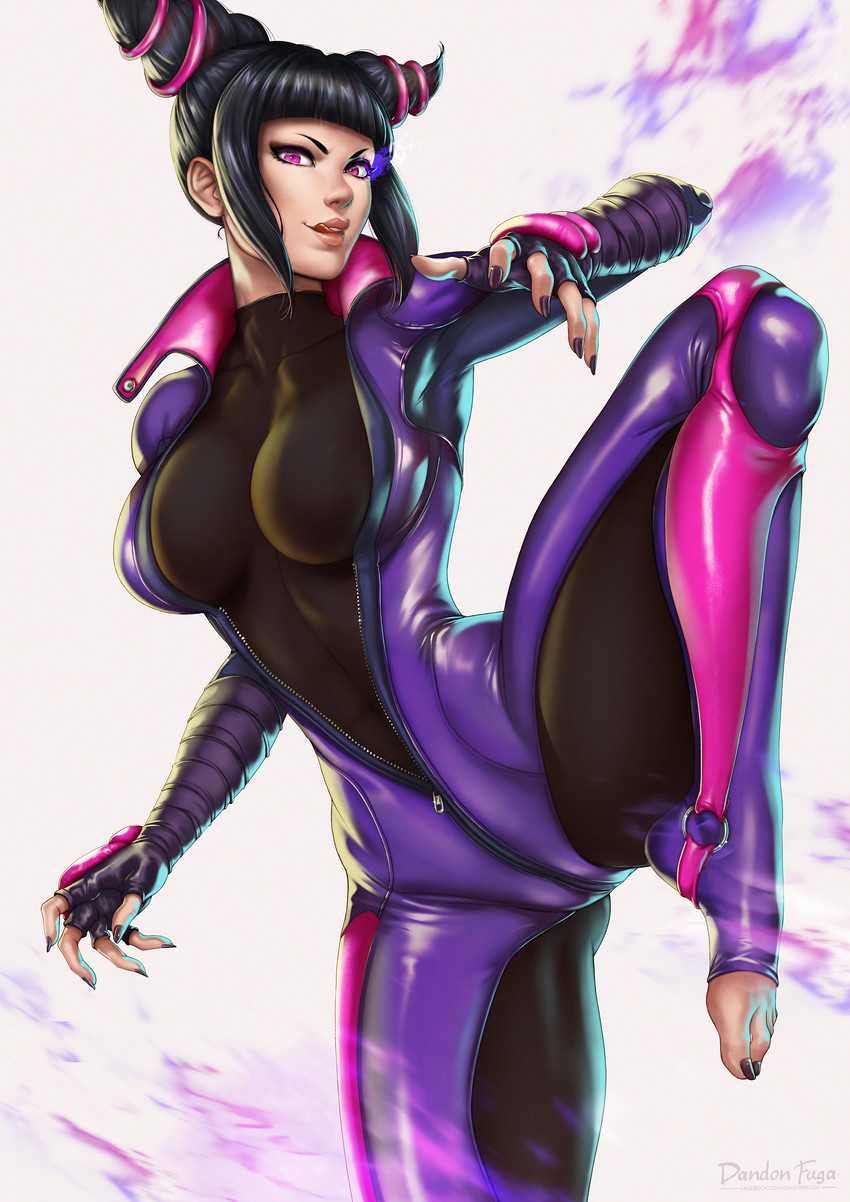 han juri (street fighter and 1 more) drawn by dandon_fuga