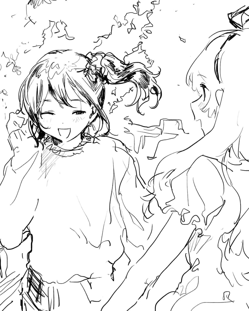 hoshimiya ichigo and kiriya aoi (aikatsu!) drawn by suiso_(owp)
