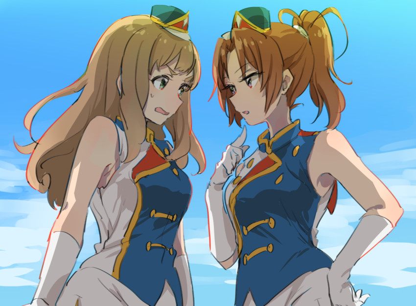 nakagawa natsuki and yoshikawa yuuko (hibike! euphonium) drawn by musshu_(omu001)