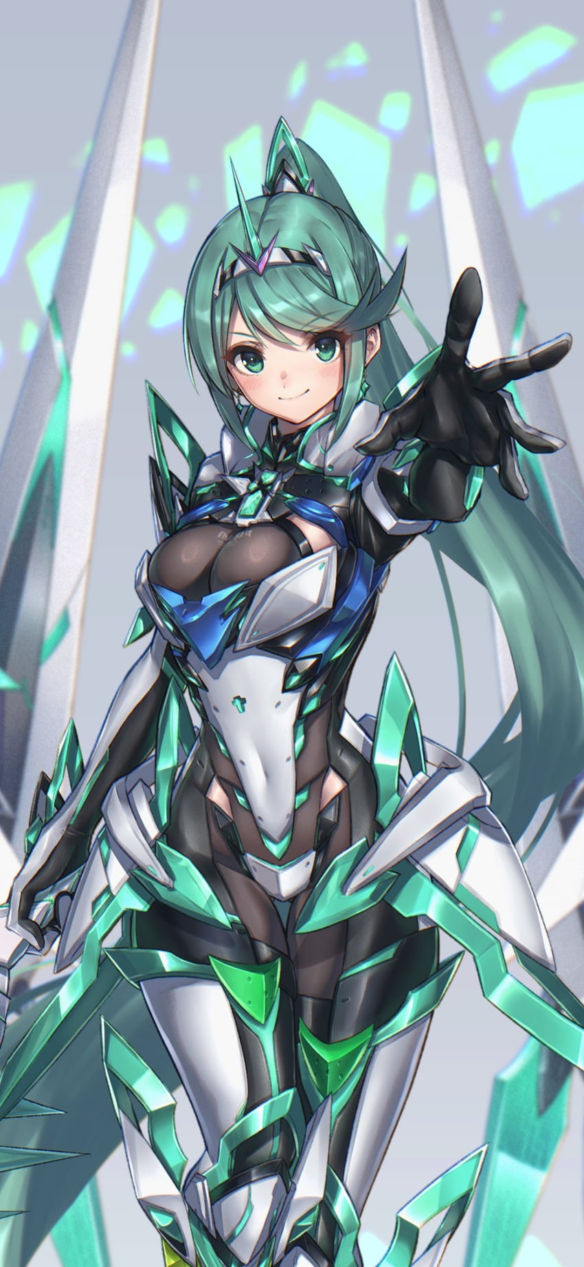 pneuma (xenoblade chronicles and 1 more) drawn by hakusai_(hksicabb)