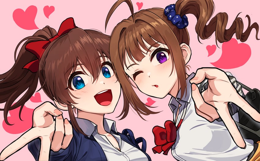 yokoyama nao and satake minako (idolmaster and 1 more) drawn by kamille_(vcx68)