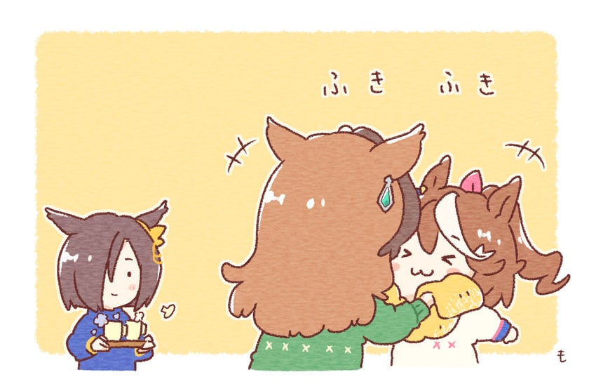tokai teio, symboli rudolf, and air groove (umamusume) drawn by mon_momu