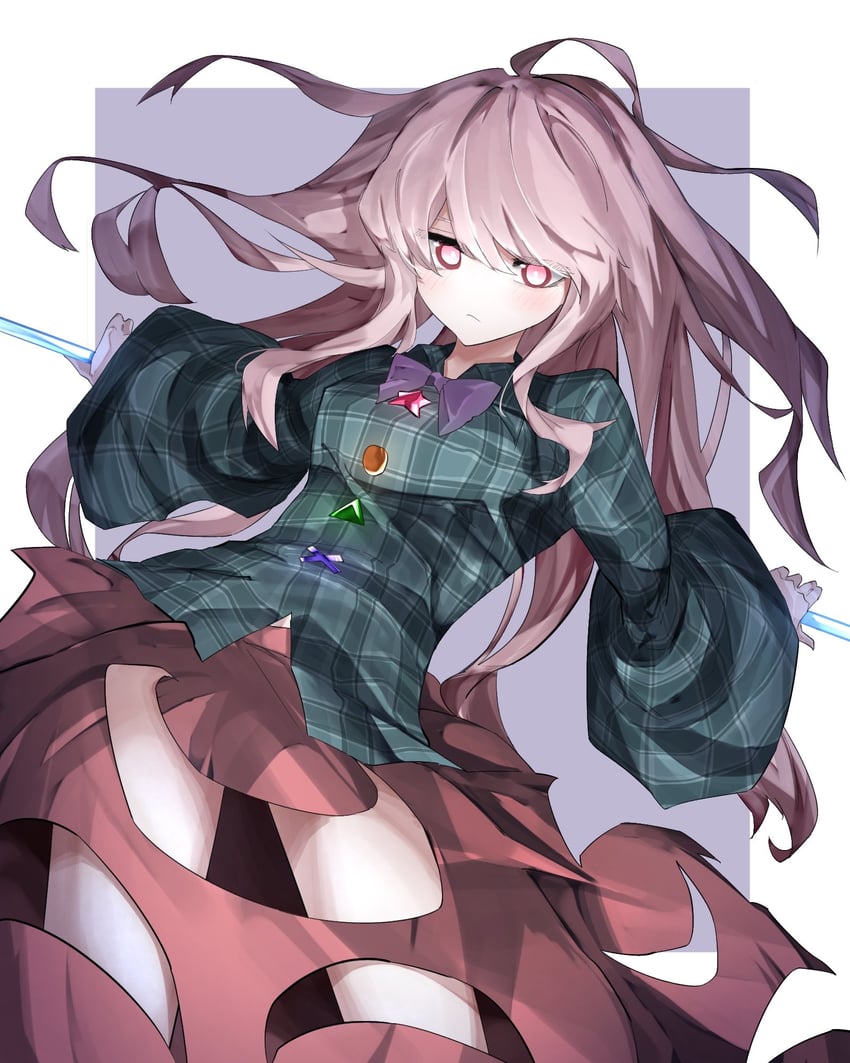 hata no kokoro (touhou) drawn by vivo_(vivo_sun_0222)