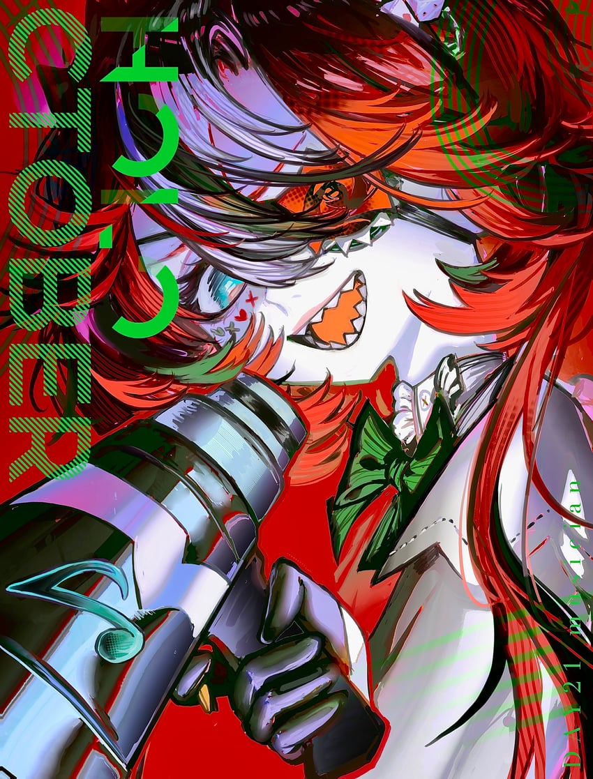 hakos baelz (hololive and 1 more) drawn by pungson_mori