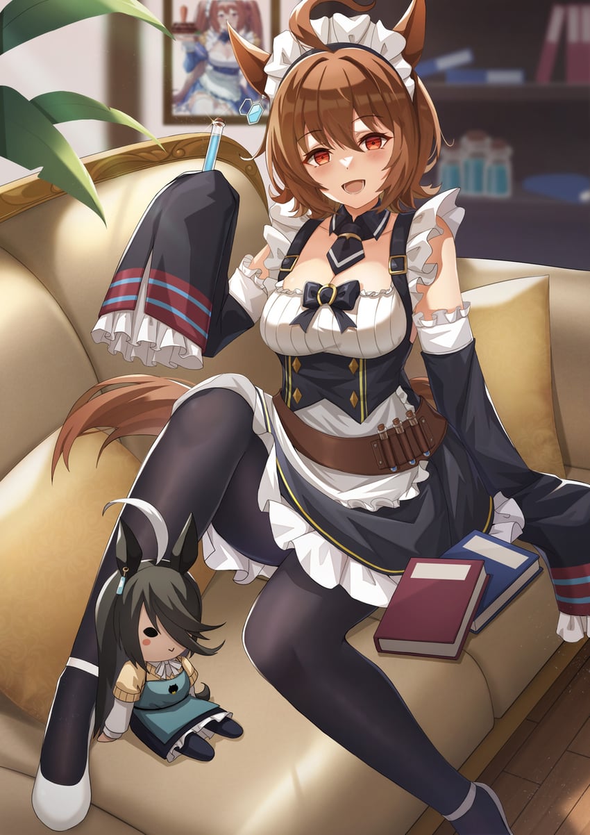agnes tachyon, manhattan cafe, and daiwa scarlet (umamusume) drawn by vococo
