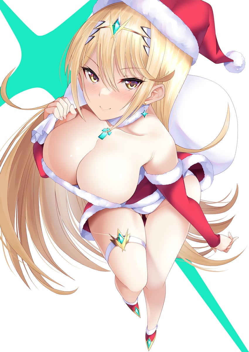 mythra (xenoblade chronicles and 1 more) drawn by daive