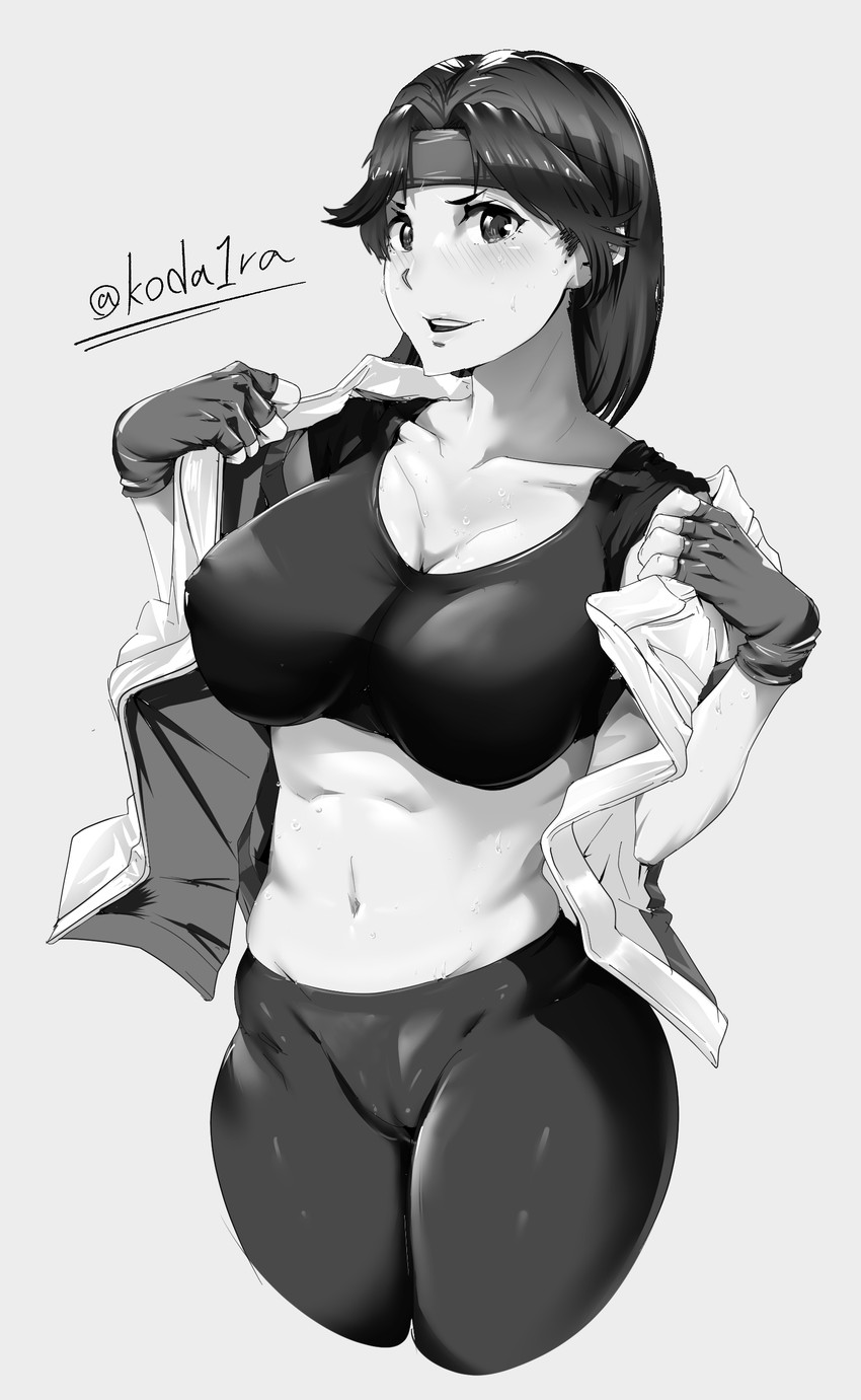 yuri sakazaki (the king of fighters and 2 more) drawn by koda1ra
