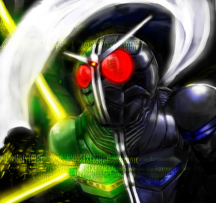 kamen rider double (kamen rider and 1 more) drawn by moyashikko