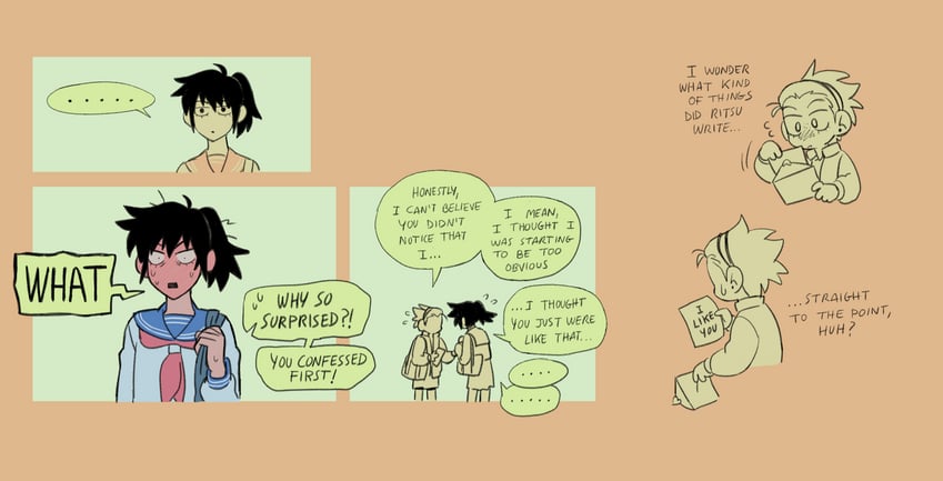kageyama ritsu and suzuki shou (mob psycho 100) drawn by leunfer