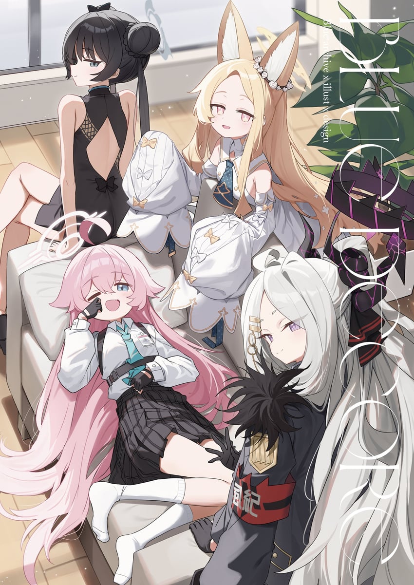hina, hoshino, kisaki, and seia (blue archive and 1 more) drawn by wagashi928