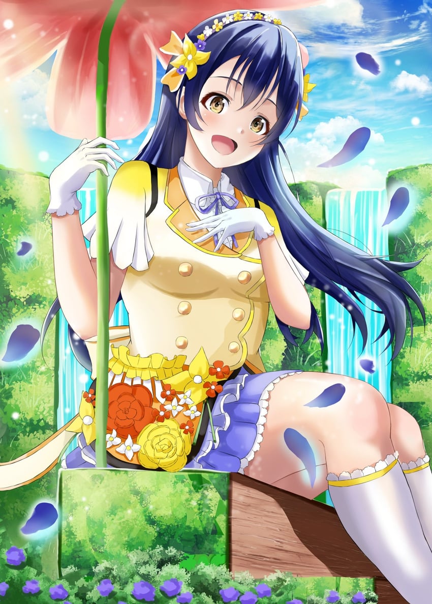 sonoda umi (love live! and 2 more) drawn by momouninego