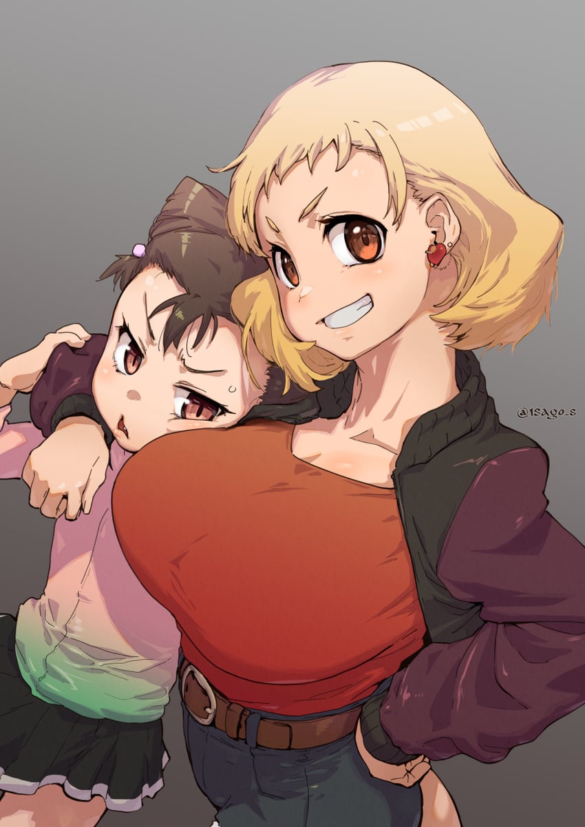 miketa ryouka and nachi mario (medalist) drawn by seura_isago