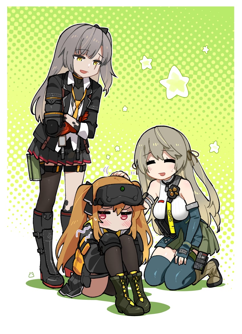 ump45, ump9, ump40, leva, lenna, and 1 more (girls' frontline and 1 more) drawn by miharu_(cgsky)