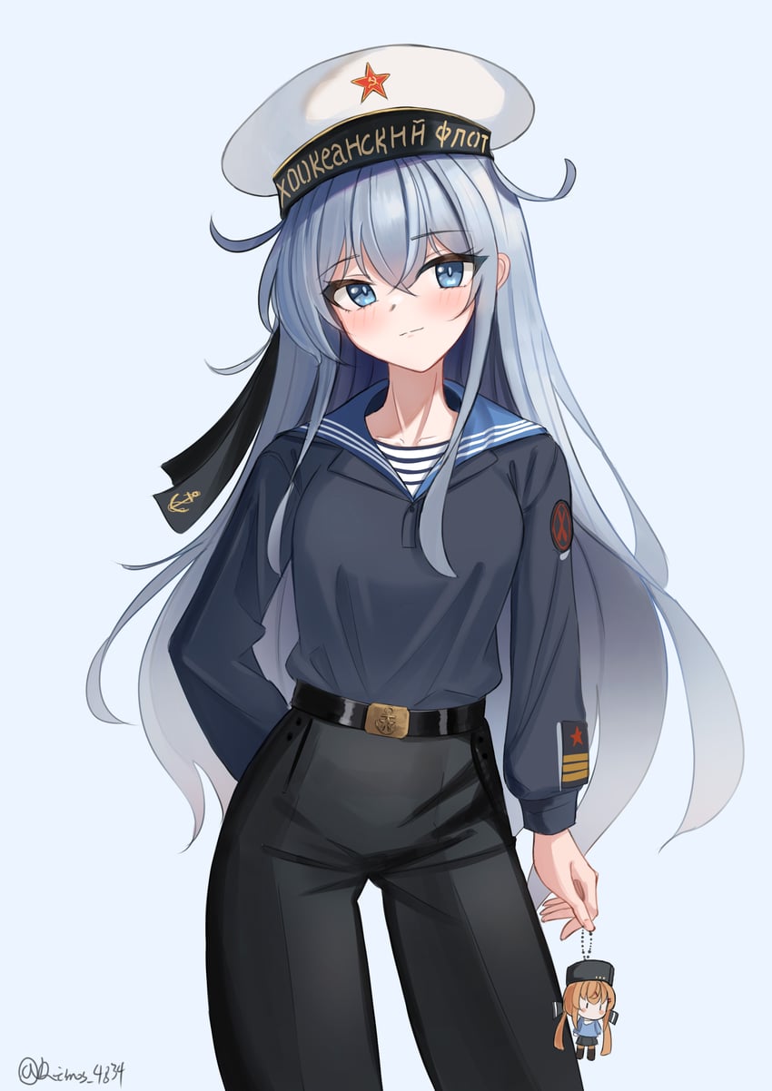 hibiki, verniy, and tashkent (kantai collection) drawn by dimos_(dawn_1945)