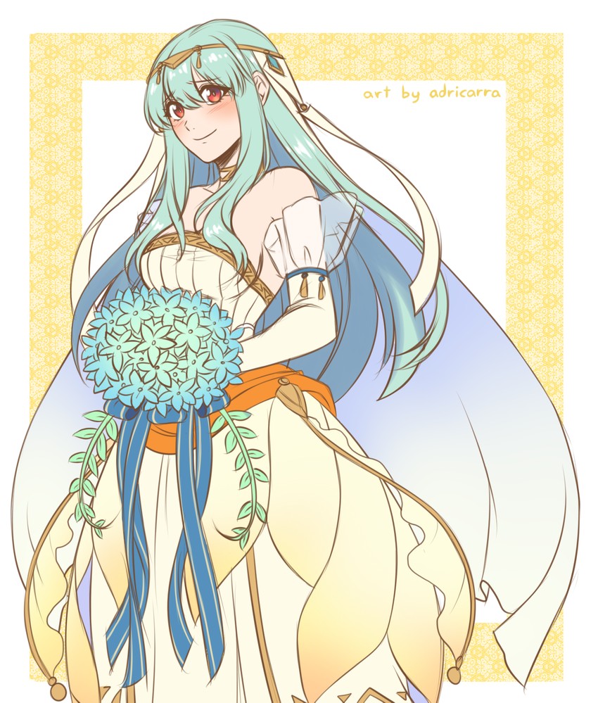 ninian (fire emblem and 2 more) drawn by adricarra