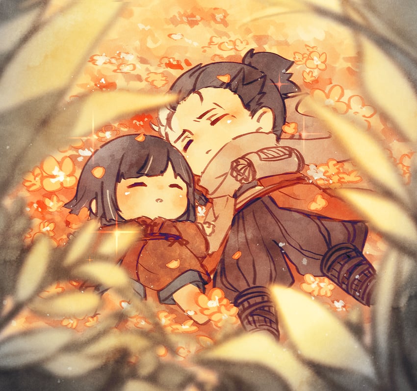 sekiro and kuro the divine heir (sekiro: shadows die twice) drawn by keluy