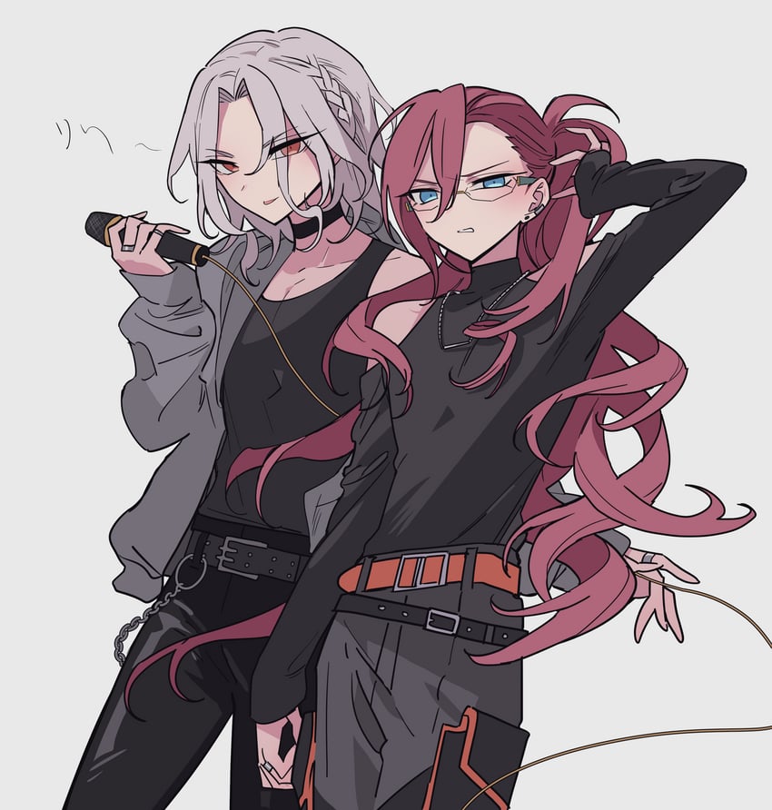 saegusa ibara and ran nagisa (ensemble stars!) drawn by meremero