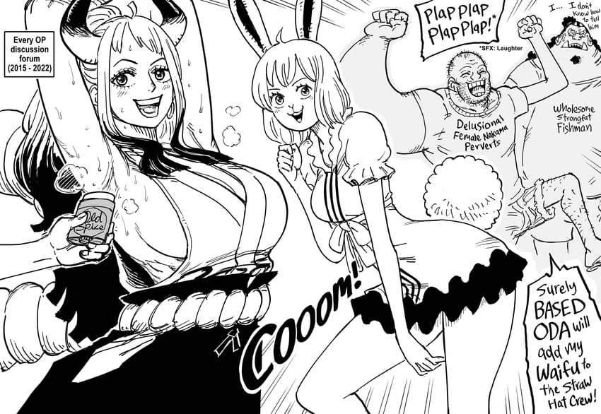 yamato, jinbe, carrot, and coomer (one piece and 1 more) drawn by bb_(baalbuddy)
