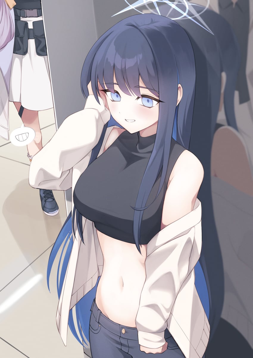 sensei, saori, and atsuko (blue archive) drawn by projectorzero