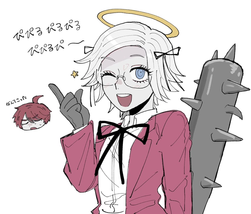 aotsuki eito, sumino takumi, and mitsukai dokuro (the hundred line -last defense academy- and 1 more) drawn by 10kachi55