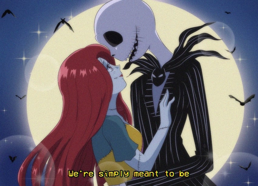 jack skellington and sally (the nightmare before christmas) drawn by brenni_murasaki
