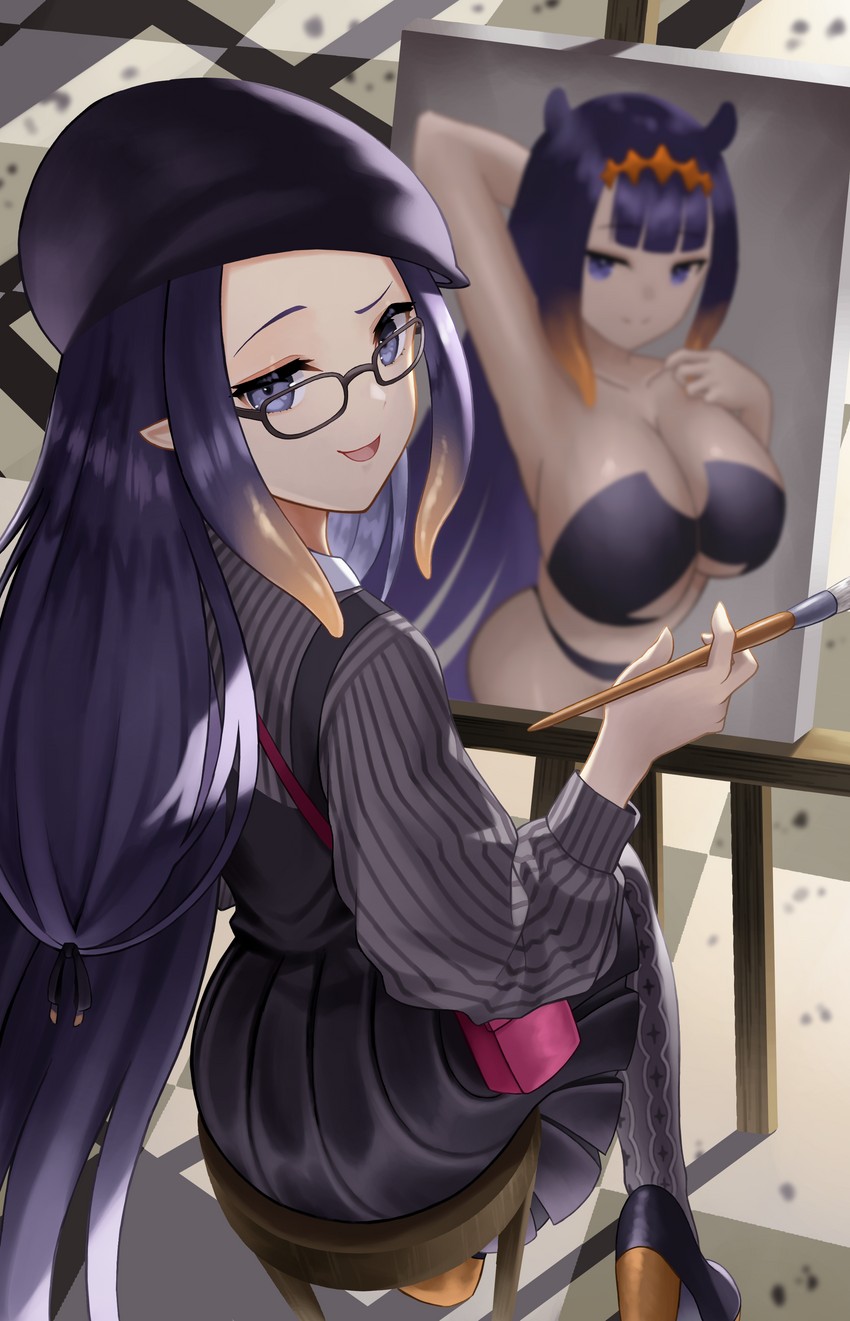 ninomae ina'nis (hololive and 1 more) drawn by roina_(effj7473)
