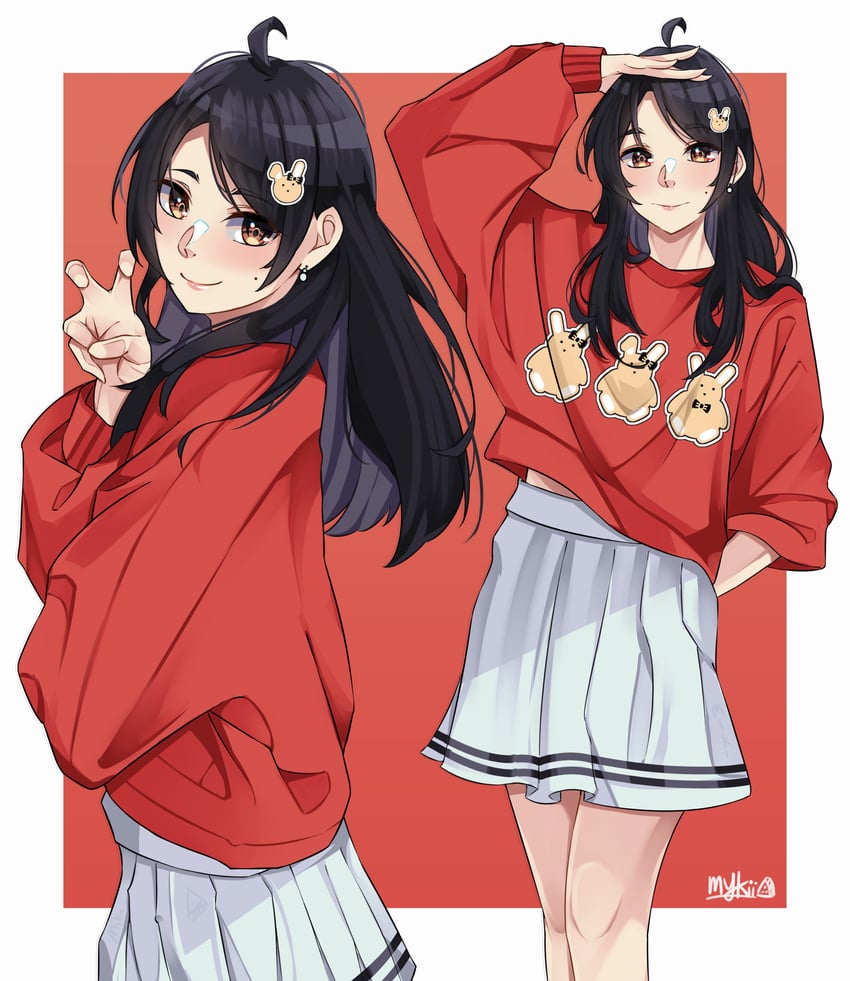 grace octaviani (real life and 1 more) drawn by myki