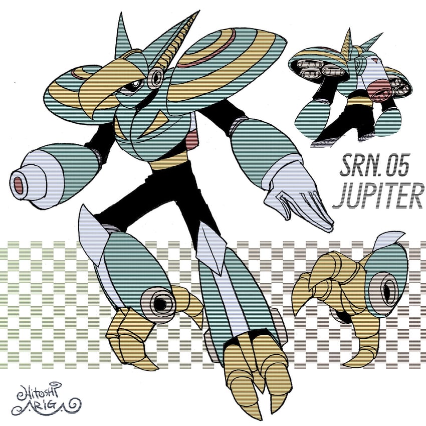 jupiter (mega man and 2 more) drawn by ariga_hitoshi