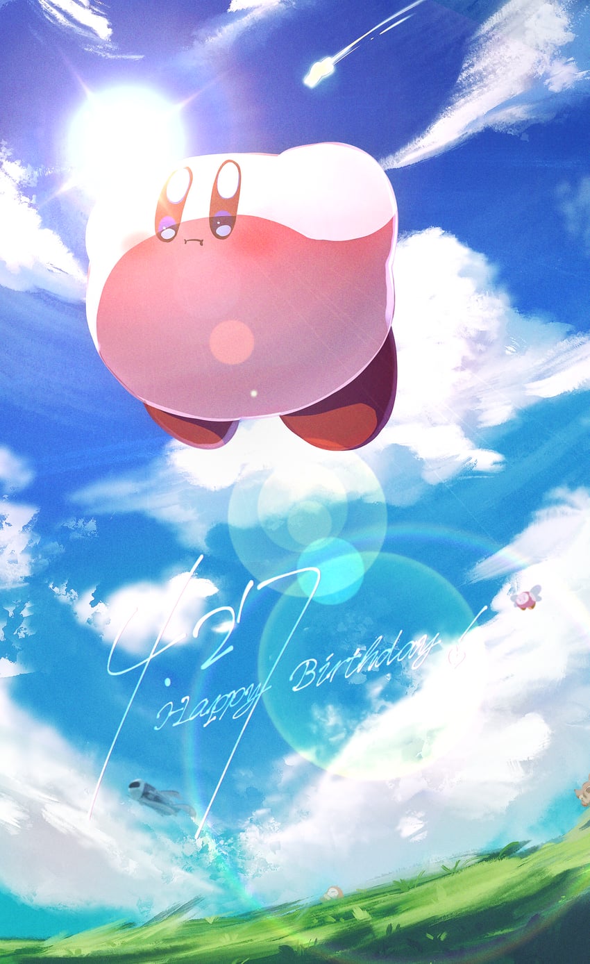 kirby and waddle dee (kirby) drawn by parmesan_(zan_parmesanne)