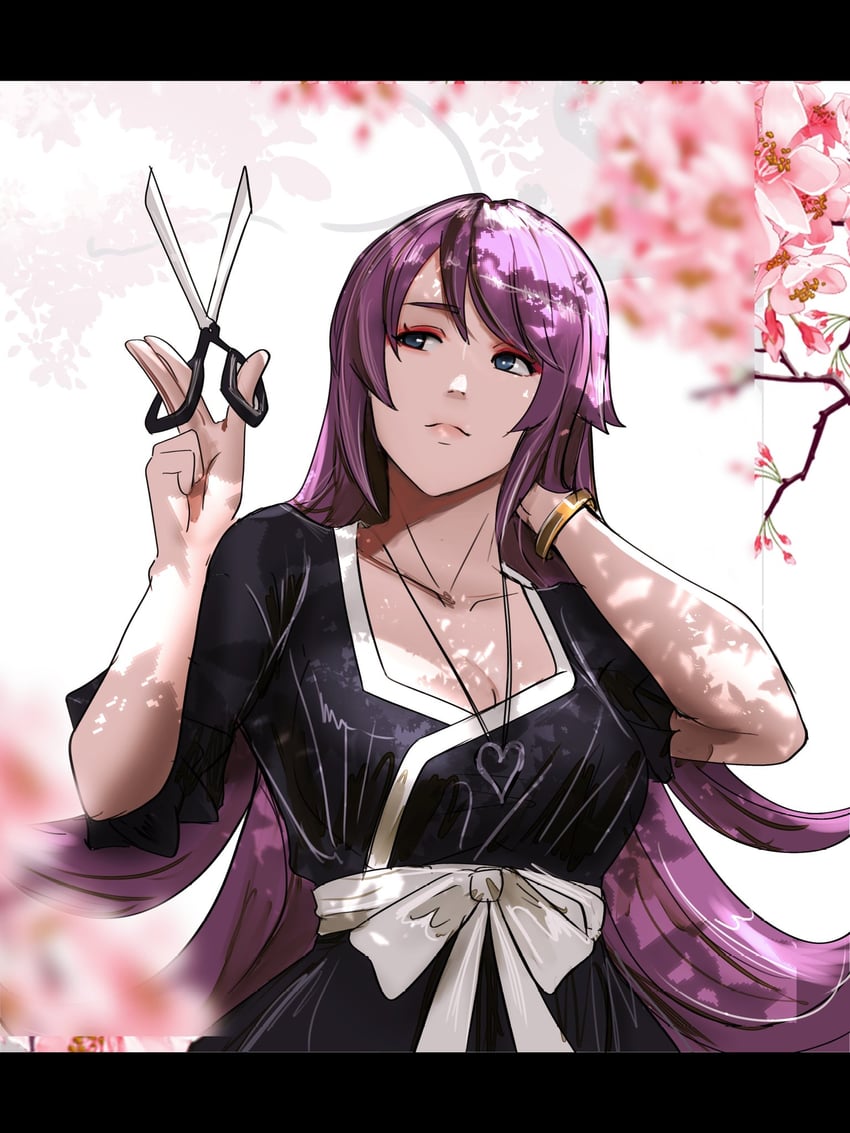senjougahara hitagi (monogatari and 1 more) drawn by notgustiarp