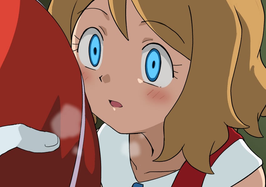serena and xerosic (pokemon and 1 more) drawn by hitsugi_mc