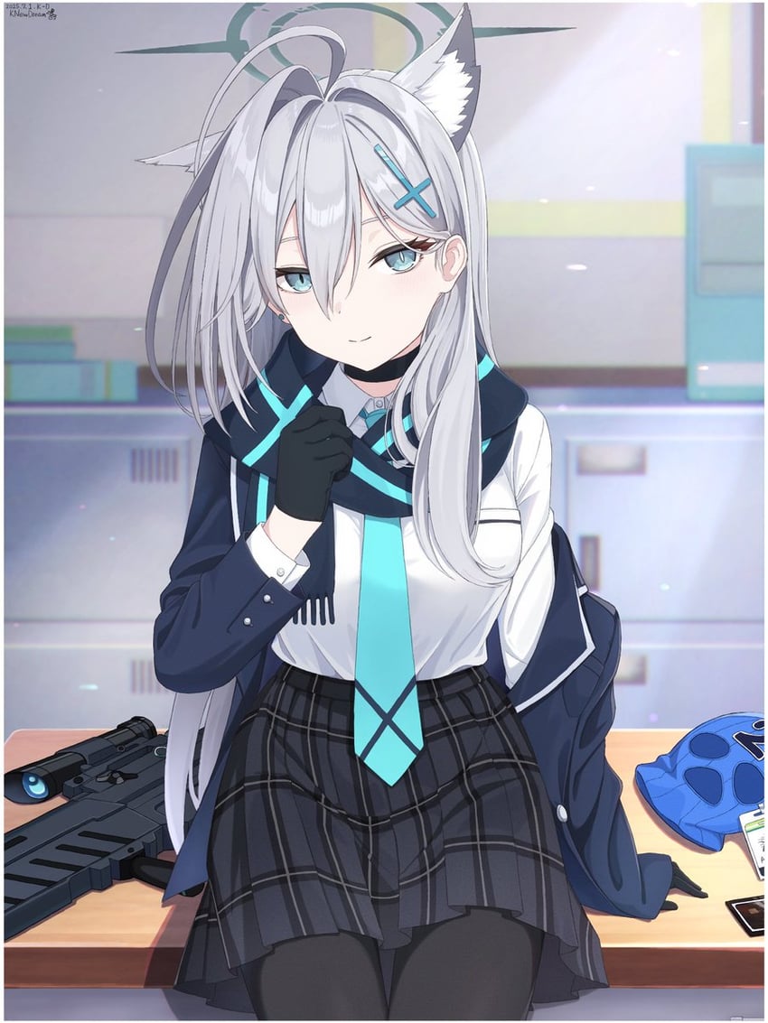 shiroko and shiroko terror (blue archive) drawn by k-d