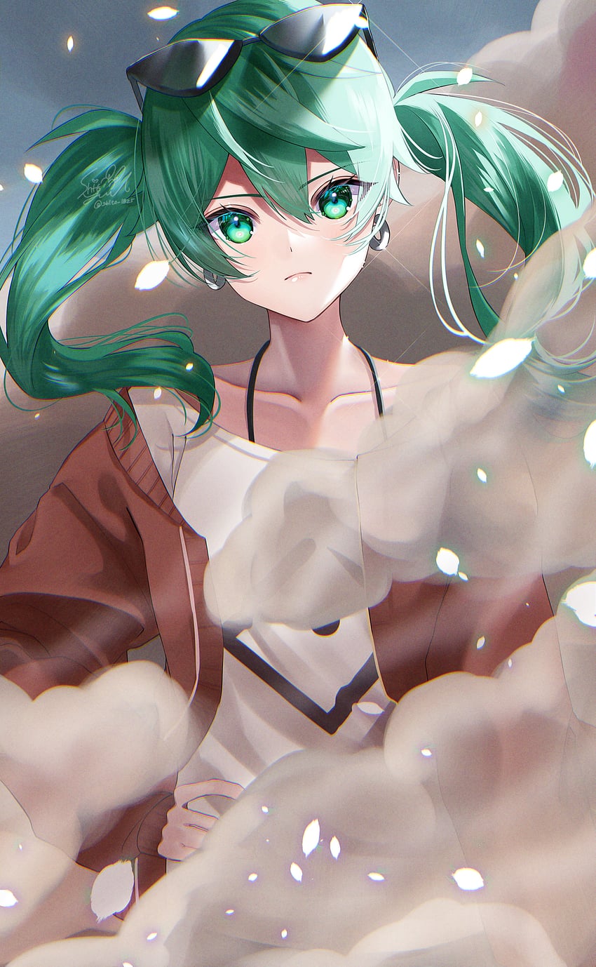 hatsune miku (vocaloid and 1 more) drawn by yuuyu_(moco20111115)