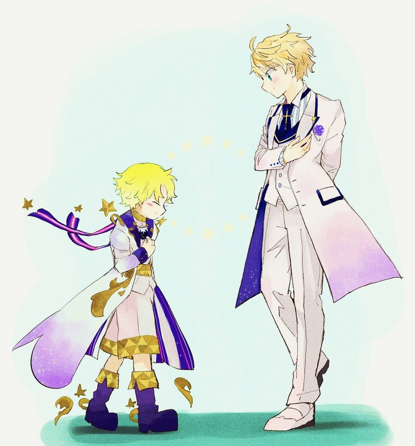arthur pendragon and voyager (fate and 3 more) drawn by noha_kome