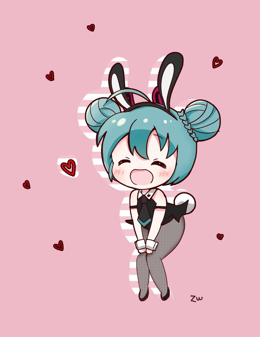 hatsune miku and bicute bunnies miku (vocaloid) drawn by zuu100lev