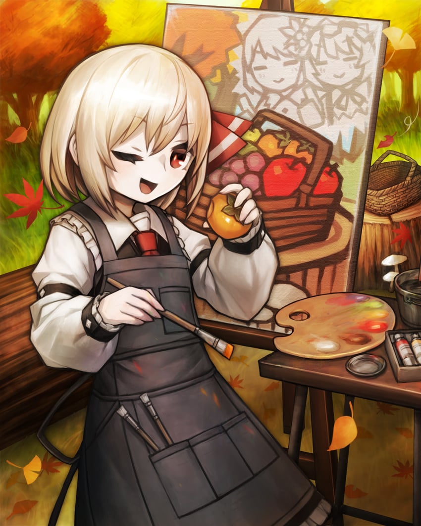 rumia, aki minoriko, and aki shizuha (touhou) drawn by spark621