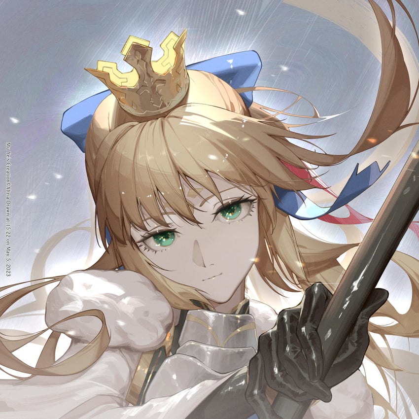artoria pendragon and artoria caster (fate and 1 more) drawn by makinohara_ue